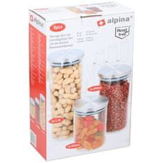 Alpina Posoda za hrano ED-216063 komplet 3 plastičnih posod 1,4 l, 950 ml in 650 ml