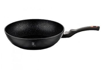 Berlingerhaus WOK ponev z marmorno površino BH-1638 28 cm kolekcija črnih vrtnic