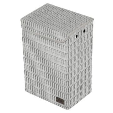 Autronic Koš za perilo poliester in papir, pokrov z ježkom, barva siva (DT3025 GREY)