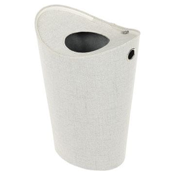 Autronic Koš za perilo tkanina-papir, z zadrgo, kremne barve (DT3024 CRM)
