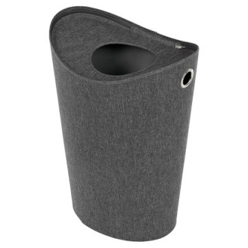 Autronic Koš za perilo tkanina-papir, z zadrgo, siva barva (DT3024 SIVA)