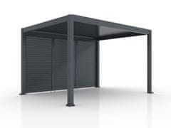 Bellano Living Lamelna stena, fiksna, FIX SHUTTER, Bellano S25, temno siva, 4 m