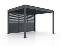 Bellano Living Lamelna stena, fiksna, FIX SHUTTER, Bellano S25, temno siva, 4 m