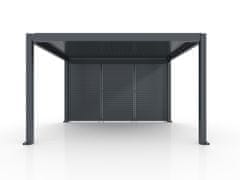 Bellano Living Lamelna stena, fiksna, FIX SHUTTER, Bellano S25, temno siva, 4 m