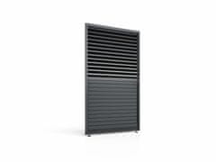 Bellano Living Lamelna stena, fiksna, FIX SHUTTER, Bellano S25, temno siva, 4 m