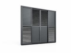 Bellano Living Lamelna stena, drsna, SLIDING SHUTTER, Bellano S25, temno siva, 3 m