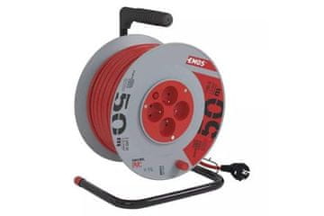 Emos Podaljševalni kabel na bobnu 108250 Extension cable, 50m / 230V, coil, 4 sockets