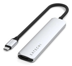 Satechi Satechi ST-P6SS vmesniški hub USB Type-C 10000 Mbit/s, srebrn