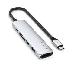 Satechi Satechi ST-P6SS vmesniški hub USB Type-C 10000 Mbit/s, srebrn