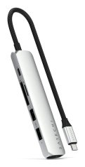 Satechi Satechi ST-P6SS vmesniški hub USB Type-C 10000 Mbit/s, srebrn