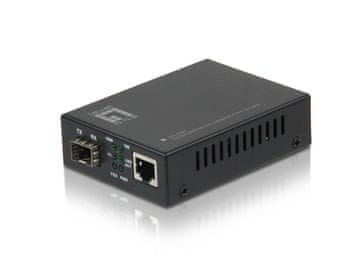 Level One LevelOne IES-3003 pretvornik medijev Gigabit Ethernet, črn