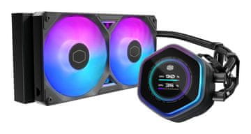 Cooler Master Cooler Master MasterLiquid Atmos II 240 LCD Hladilnik za procesor, črna
