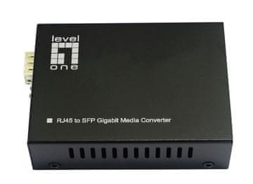 Level One LevelOne IES-3400 medijski pretvornik Gigabit, 802.3bt 60W PoE PSE, črn