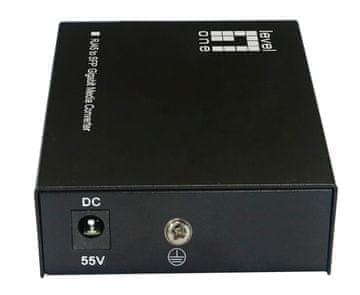 Level One LevelOne IES-3400-90 medijski pretvornik Gigabit PoE 90W, črn