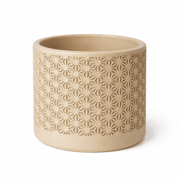 shumee Bež prevleka za cvetlični lonec z odprtinami, dekorativna za dom