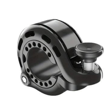 KONG Zvonec za kolo, glasen 110dB, mehanski, črne barve, 46 mm