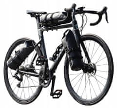 Benlee Kolesarska torba z nosilcem za okvir za gorsko kolo, črna, vodoodporna