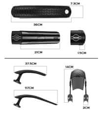 shumee ENLEE Blatnik spredaj/zadnji za gorsko kolo MTB 26-29 50-70 mm Montažni komplet