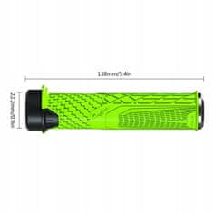 shumee Ročaji, ročaji za krmilo kolesa, TPR 138 mm z objemko, Enlee rumeni
