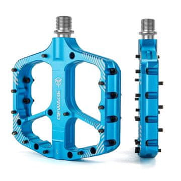 shumee Kolesarska pedala Gewage Blue iz aluminija s platformo in zatesnjenimi zatiči