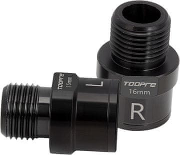 shumee Jekleni adapter distančnik podaljšek za kolesarska pedala 16 mm 2 kosa Toopre