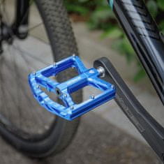 shumee Kolesarska pedala z aluminijasto zatesnjeno platformo, modra