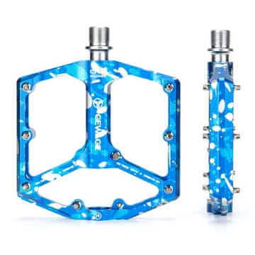 shumee Kolesarska pedala Gewage iz aluminija s platformo, 3 zatesnjeni ležaji, modra