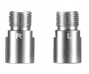 shumee Jekleni adapter distančnik podaljšek za kolesarska pedala 20 mm 2 kosa ENLEE