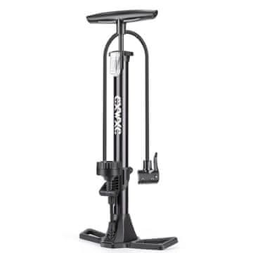 shumee Talna tlačilka za pnevmatike s cevjo in manometrom, aluminij, črna, 58 cm, 11 barov
