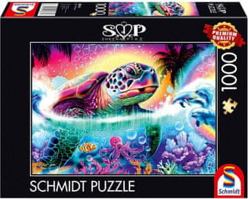 Schmidt Puzzle Neonska želva 1000 kosov