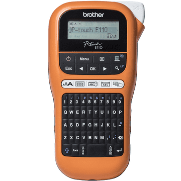 Brother PT-E110VP tiskanje. samolepilne etikete, za trakove 6-12 mm + škatla
