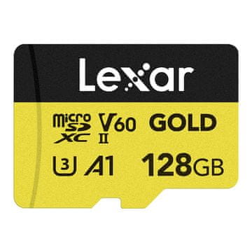 Lexar Pomnilniška kartica Lexar GOLD microSDXC 128GB