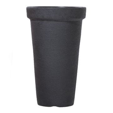 Northix Cvetlični lonec antracit 63x40cm, vremensko odporna plastika