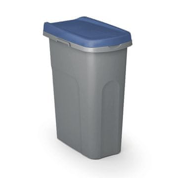 Northix Plastični koš za smeti 25 L z modrim pokrovom