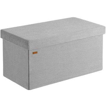 Northix Klop siva vrvica 76x38x38cm MDF zložljiva