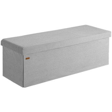 Northix Klop siva vrvica 114x38x38cm MDF zložljiva