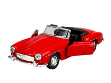 shumee WELLY STARODOBNI VOZILO 1955 MERCEDES-BENZ 190SL W121 RDEČ BREZ STREHE 1:34 42311