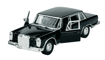 shumee WELLY STARODOBNI VOZILO 1963 MERCEDES-BENZ 600 ČRNA 1:34 43834