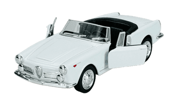 shumee WELLY OLD TIMER 1960 ALFA ROMEO SPIDER 2600 BELA BREZ STREHE 1:34 42373