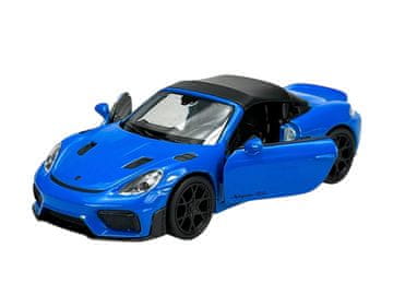 shumee WELLY PORSCHE 718 SPYDER RS Z MODRO STREHO 1:34 43856