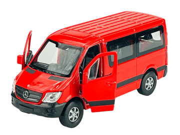 shumee WELLY MERCEDES-BENZ SPRINTER TRAVELINER RDEČ 1:34 43731