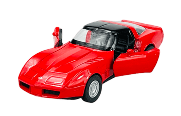 shumee WELLY 1982 CHEVROLET CORVETTE COUPE RDEČA 1:34 43716