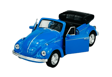 shumee WELLY VW VOLKSWAGEN BEETLE MODREGA RAZREDA BREZ STREHE 1:34 42344
