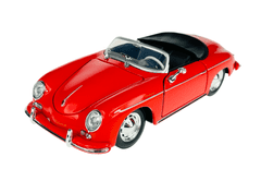 shumee WELLY PORSCHE 356A SPEEDSTER BREZ STREHE RDEČ 1:24 24106