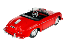 shumee WELLY PORSCHE 356A SPEEDSTER BREZ STREHE RDEČ 1:24 24106