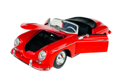 shumee WELLY PORSCHE 356A SPEEDSTER BREZ STREHE RDEČ 1:24 24106