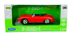 shumee WELLY PORSCHE 356A SPEEDSTER BREZ STREHE RDEČ 1:24 24106