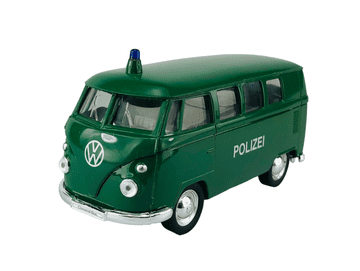 shumee WELLY 1963 VW VOLKSWAGEN T1 BUS POLIZEI 1:34 49764
