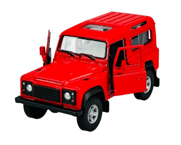 shumee WELLY LAND ROVER DEFENDER RDEČ 1:34 42392