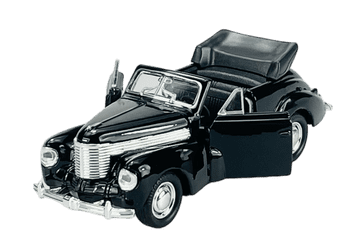 shumee WELLY OLD TIMER 1938 OPEL CAPTAIN KABRIOLET ČRNE BOMBONE BREZ STREHE 1:34 43785